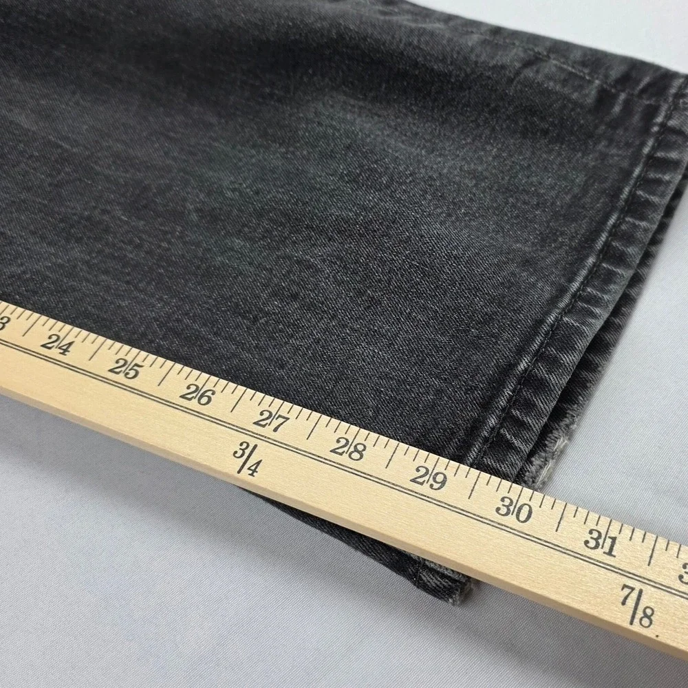 Levis 505 Regular Fit Faded Black Jeans Mens 40x32 (Measures 40x30) 2015